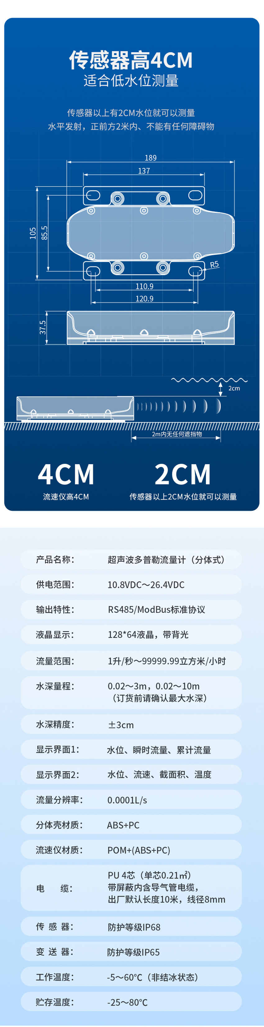 超聲波多普勒流量計(黃色外殼主機(jī)-使用小型1只眼睛流速儀0°發(fā)射角).詳情頁_04.jpg